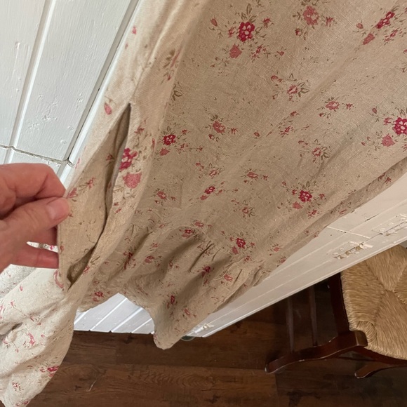 Ruffled Pink and Tan Scoop Neck Maxi Sundress - Picture 14 of 16